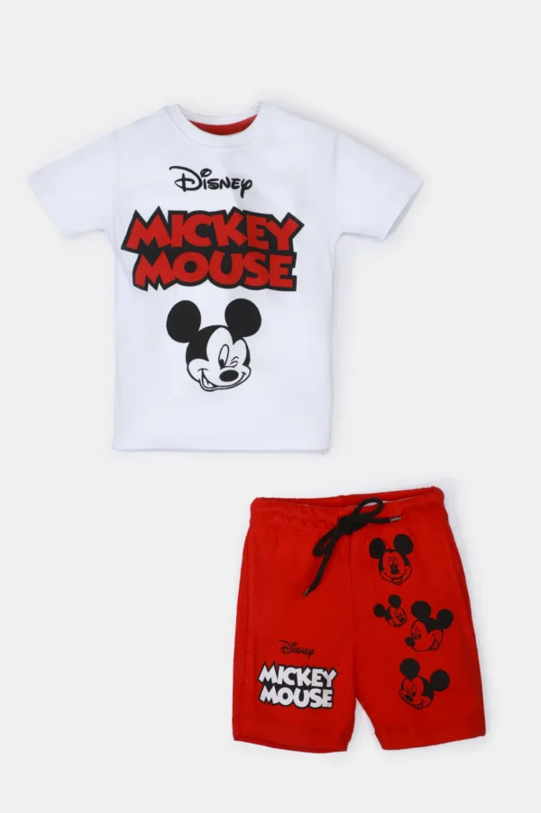 Red Mickey Mouse Boys Combo